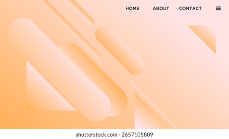 ABSTRACT BACKGROUND ELEGANT ORANGE PEACH GRADIENT SMOOTH LIQUID COLORFUL DESIGN WITH DIAGONAL LINES GEOMETRIC SHAPES VECTOR TEMPLATE GOOD FOR MODERN WEBSITE, WALLPAPER, COVER DESIGN 