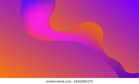 FONDO Abstractas ELEGANTE NARANJA PÚRPURA MALLA DE GRADIENTE ROSA LÍQUIDO LISO COLORIDO CON FORMAS DIBUJADAS A MANO DISEÑO PLANTILLA DE VECTOR BUENO PARA EL SITIO WEB MODERNO, FONDO DE PANTALLA, DISEÑO DE CUBIERTA 
