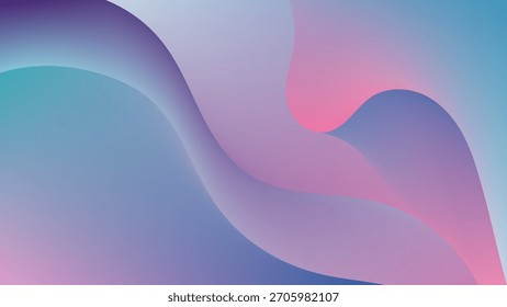ABSTRAKTER HINTERGRUND ELEGANT ROSA BLAU FARBVERLAUF GLATT FLÜSSIG BUNTES DESIGN MIT HANDGEZEICHNETEN ORGANISCHEN FORMEN VEKTORVORLAGE GUT FÜR MODERNE WEBSITE, TAPETE, DECKENDESIGN 