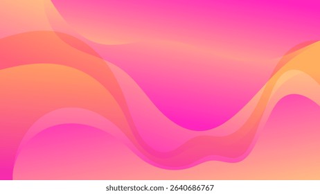 ABSTRACT BACKGROUND ELEGANT PINK ORANGE GRADIENT SMOOTH LIQUID COLORFUL WITH HAND DRAWN SHAPES DESIGN VECTOR TEMPLATE GOOD FOR MODERN WEBSITE, WALLPAPER, COVER DESIGN 