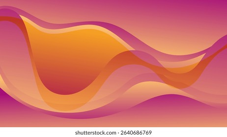 ABSTRACT BACKGROUND ELEGANT PINK ORANGE GRADIENT SMOOTH LIQUID COLORFUL WITH HAND DRAWN SHAPES DESIGN VECTOR TEMPLATE GOOD FOR MODERN WEBSITE, WALLPAPER, COVER DESIGN 