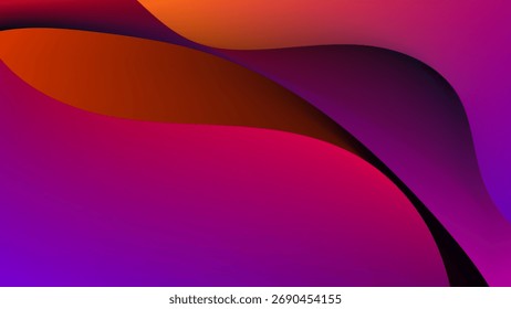 ABSTRACT BACKGROUND ELEGANT PINK PURPLE ORANGE GRADIENT SMOOTH LIQUID COLORFUL DESIGN WITH HANDDRAWN SHAPES VECTOR TEMPLATE GOOD FOR MODERN WEBSITE, WALLPAPER, COVER DESIGN 