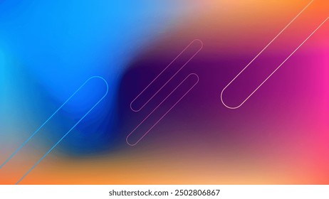 ABSTRACT BACKGROUND ELEGANT PURPLE BLUE ORANGE PINK GRADIENT MESH SMOOTH LIQUID COLORFUL DESIGN VECTOR TEMPLATE GOOD FOR MODERN WEBSITE, WALLPAPER, COVER DESIGN 