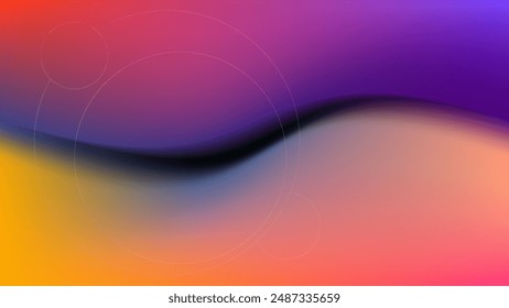 ABSTRACT BACKGROUND ELEGANT PURPLE ORANGE GRADIENT MESH SMOOTH LIQUID COLORFUL DESIGN VECTOR TEMPLATE GOOD FOR MODERN WEBSITE, WALLPAPER, COVER DESIGN 