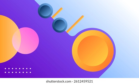 ABSTRACT BACKGROUND ELEGANT PURPLE ORANGE GRADIENT SMOOTH LIQUID COLORFUL DESIGN WITH GEOMETRIC SHAPES VECTOR TEMPLATE GOOD FOR MODERN WEBSITE, WALLPAPER, COVER DESIGN 