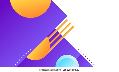 ABSTRACT BACKGROUND ELEGANT PURPLE ORANGE GRADIENT SMOOTH LIQUID COLORFUL DESIGN WITH GEOMETRIC SHAPES VECTOR TEMPLATE GOOD FOR MODERN WEBSITE, WALLPAPER, COVER DESIGN 