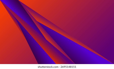FONDO Abstractas ELEGANTE PÚRPURA NARANJA GRADIENTE LÍQUIDO LISO DISEÑO COLORIDO CON TRIÁNGULO FORMAS GEOMÉTRICAS PLANTILLA DE VECTOR BUENO PARA EL SITIO WEB MODERNO, FONDO DE PANTALLA, DISEÑO DE CUBIERTA