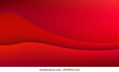 ABSTRACT BACKGROUND ELEGANT RED GRADIENT MESH SMOOTH LIQUID COLORFUL WITH WAVE SHAPES DESIGN VECTOR TEMPLATE GOOD FOR MODERN WEBSITE, WALLPAPER, COVER DESIGN 