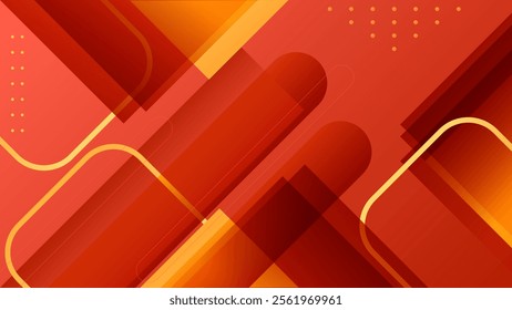 ABSTRACT BACKGROUND ELEGANT RED GRADIENT SMOOTH LIQUID COLORFUL DESIGN WITH GEOMETRIC SHAPES VECTOR TEMPLATE GOOD FOR MODERN WEBSITE, WALLPAPER, COVER DESIGN 