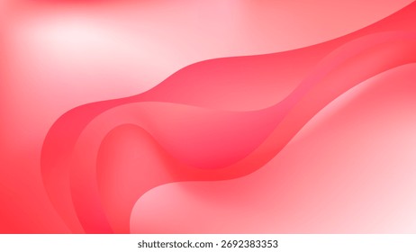 ABSTRACT BACKGROUND ELEGANT RED GRADIENT MESH SMOOTH LIQUID COLORFUL DESIGN WITH HANDDRAWN SHAPES VECTOR TEMPLATE GOOD FOR MODERN WEBSITE, WALLPAPER, COVER DESIGN 
