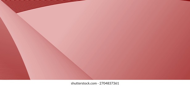 Abstrakter Hintergrund mit eleganten roten und rosa Kurven und Farbverläufen, perfekt für moderne Designs, Präsentationen oder Website-Hintergründe.