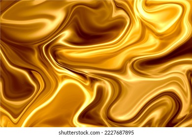 Abstract background elegant silk texture satin luxury gold cloth wavy folds. Vector templates collection for brochures, posters, banners, flyers and cards etc