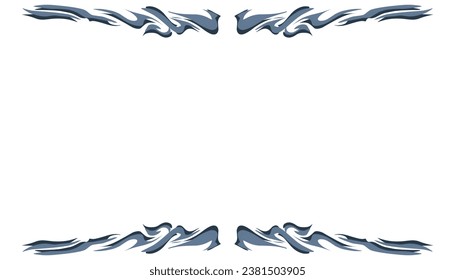 Abstract background with elemental blue border or frame. Perfect for card backgrounds, book covers, posters, banners