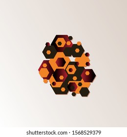 Abstract background elements, geometry objects for graphic design, colorful dynamic shapes template