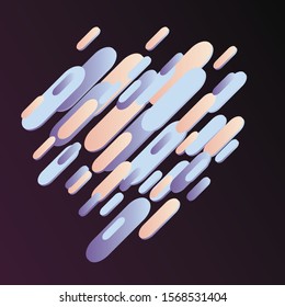 Abstract background elements, geometry objects for graphic design, colorful dynamic shapes template
