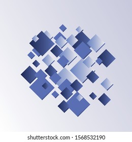 Abstract background elements, geometry objects for graphic design, colorful dynamic shapes template