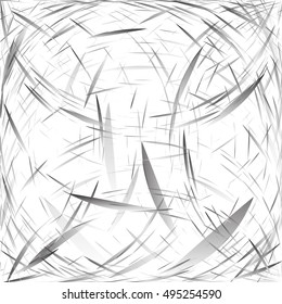 Abstract background of abstract elements. Monochrome drawing in gray and silver tones. Vector.