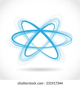 Abstract background with elipses, illustration