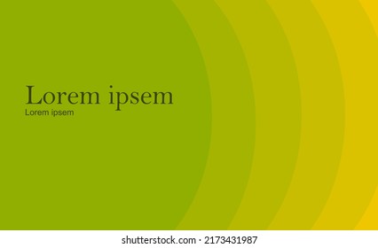 abstract background of ellipses for your design in green and yellow colors