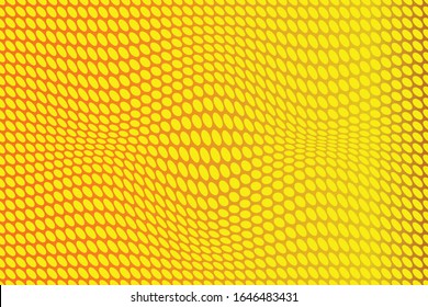 Abstract background, elliptical Yellow wave pattern