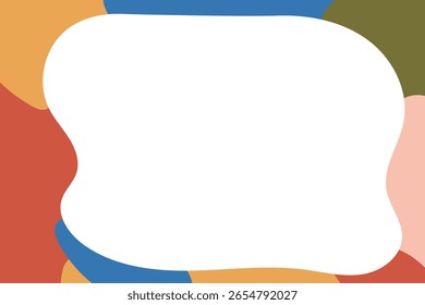 abstract background with empty white color in the middle