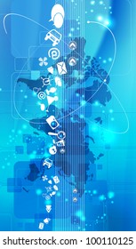 Fondo abstracto - ilustración de vector eps 10