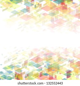 Abstract background. EPS 10 vector illustration. Used opacity mask and transparency layers of particles