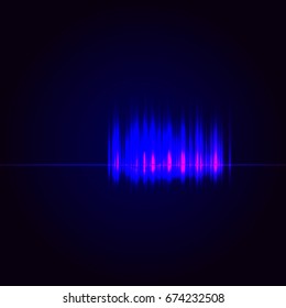 Abstract background, equalizer, glow effect