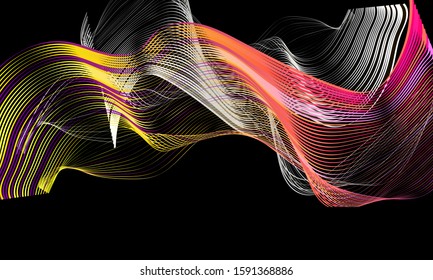 Abstract background equalizer for showing sound waves with music waves, music background equalizer