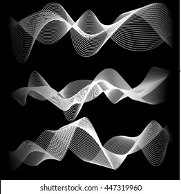 Abstract background equalizer. Sound waves. Vector illustration