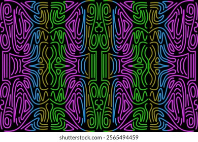 abstract background, ethnic pattern, colorful vector, design flat
