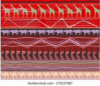 Abstract background in ethnic  style