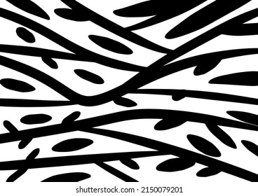 Abstract background with ethnic theme of curves and swirls of lines