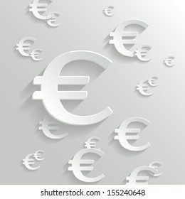 Abstract Background with Euro  Symbol.