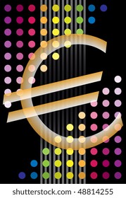Abstract background with   Euro symbol