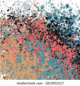 Abstract background with explosion of colours in grunge style. Vector illustration