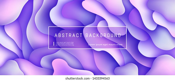 Abstract background with expressive purple, white motion liquid shapes composition, vector illustration.