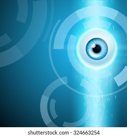 Abstract background with eye. EPS10 vector.
