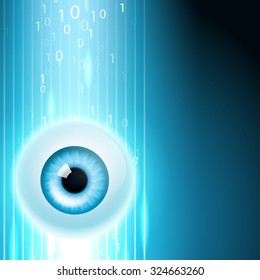 Abstract background with eye. EPS10 vector.