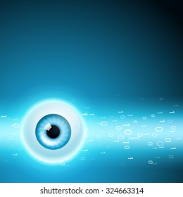 Abstract background with eye. EPS10 vector.