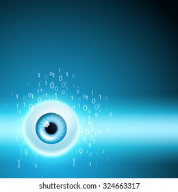 Abstract background with eye. EPS10 vector.