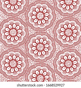 Abstract background. Fabric lace. Vector.