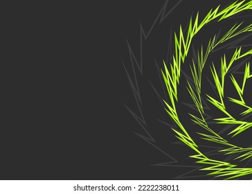 Fondo abstracto con patrón de espirales de gradiente descolorido y con un área de espacio de copia