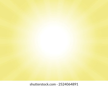 Abstract background of faintly shining sun rays image_Yellow