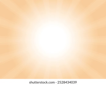 Abstract background of faintly shining sun rays image_Orange