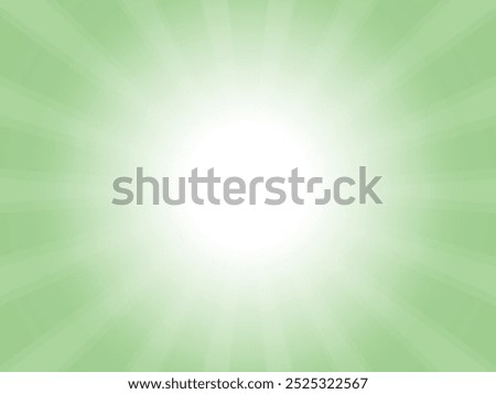 Abstract background of faintly shining sun rays image_green