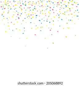 Abstract background with falling confetti