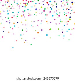 Abstract Background With Falling Confetti