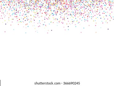 Abstract background with falling confetti