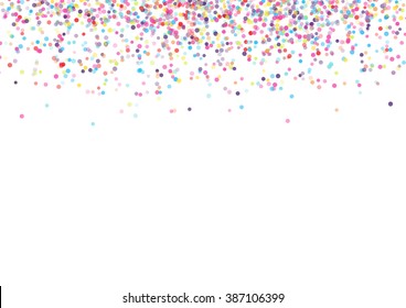 Abstract background with falling confetti